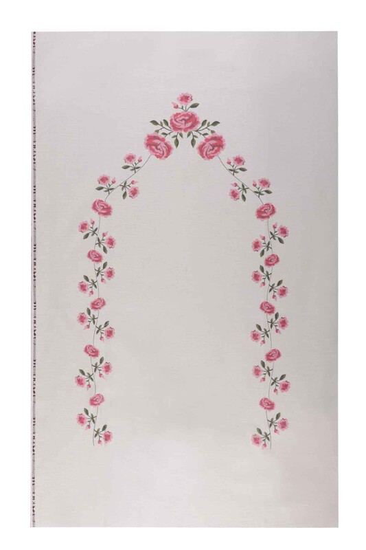 Молитвенный коврик для вышивания 502|розовый-кремовый - Thumbnail