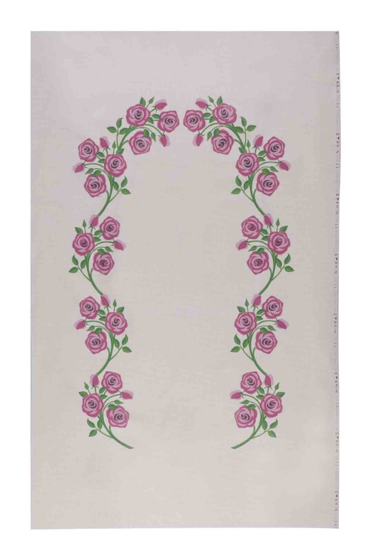 Молитвенный коврик для вышивания 503|фиолетовый-кремовый - Thumbnail