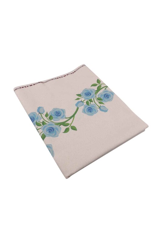 Молитвенный коврик для вышивания 503|голубой-кремовый - Thumbnail