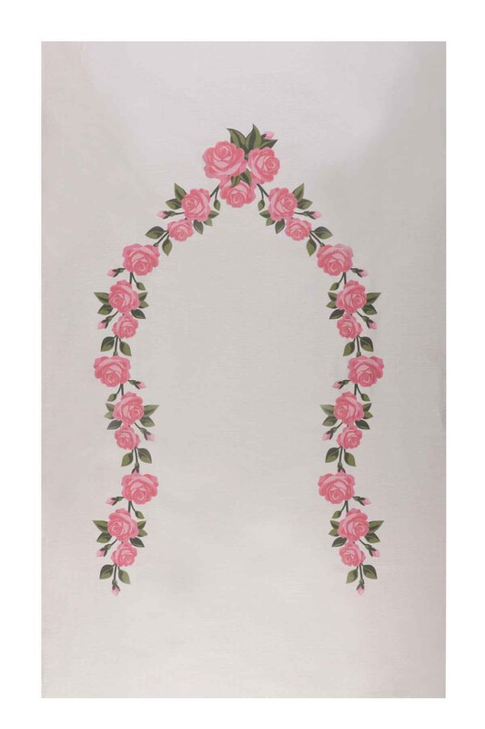 SİMİSSO - Молитвенный коврик для вышивания 504|розовый-кремовый