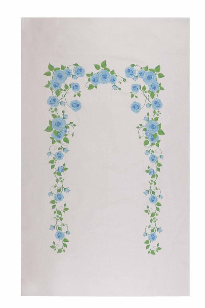 Молитвенный коврик для вышивания 508|голубой-кремовый