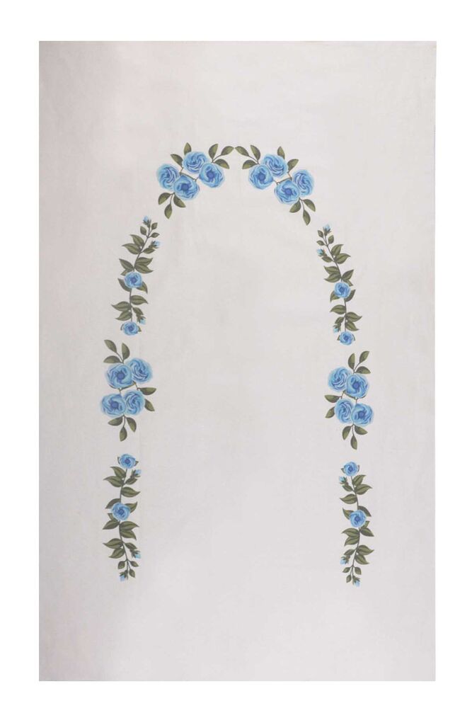 Молитвенный коврик для вышивания 509|голубой-кремовый