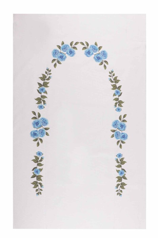 SİMİSSO - Молитвенный коврик для вышивания 509|голубой-экрю