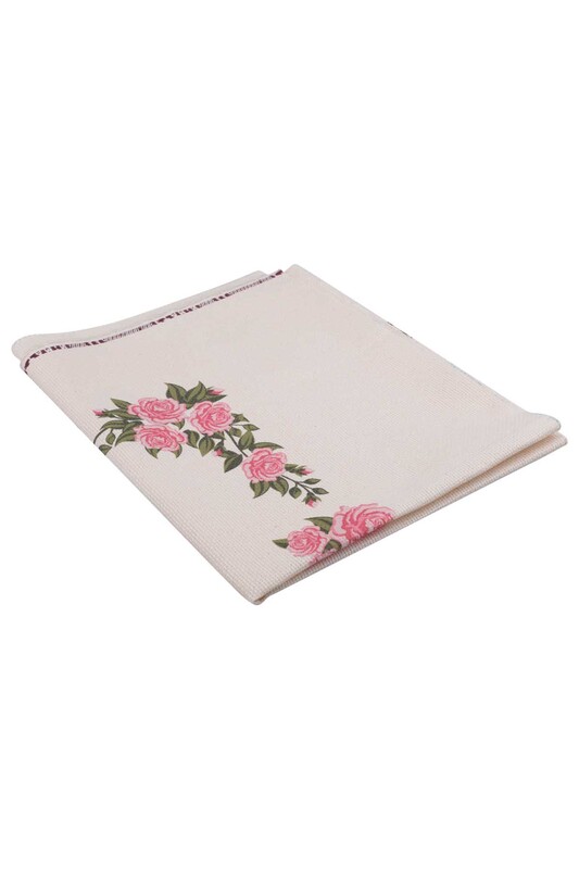 Молитвенный коврик для вышивания 510|розовый-кремовый - Thumbnail