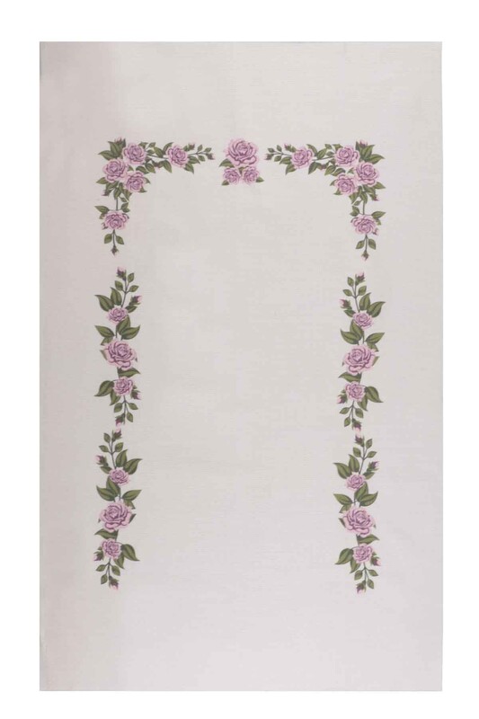 Молитвенный коврик для вышивания 510|фиолетовый-кремовый - Thumbnail