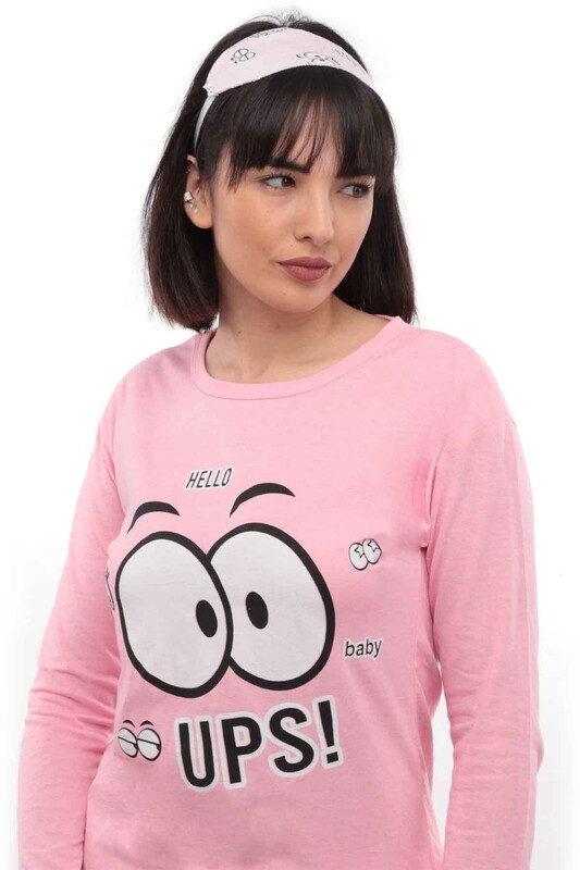 Пижама с принтом 35/розовый - Thumbnail