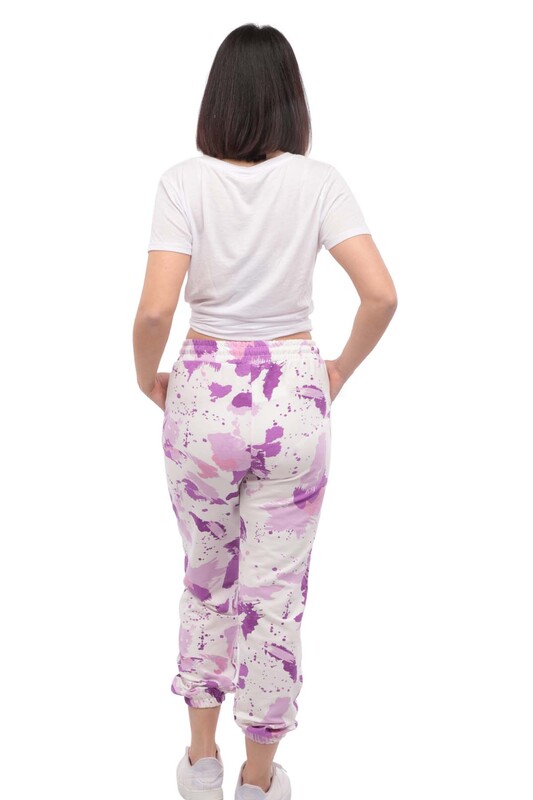 Спортивные штаны с принтом/фиолетовый - Thumbnail