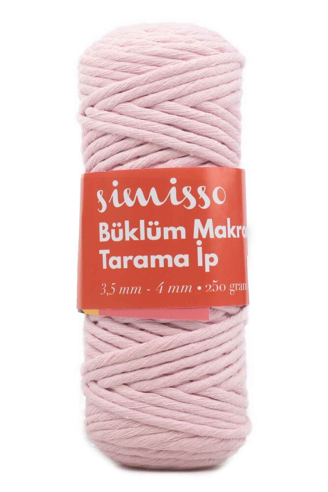 Пряжа-шнур для макраме SIMISSO/406 светло-розовый 