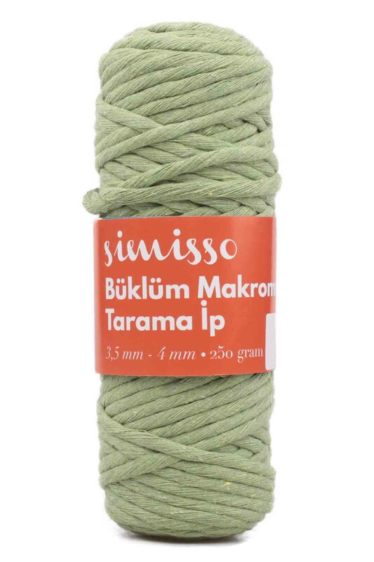 SİMİSSO - Пряжа-шнур для макраме SIMISSO/802 травяной зелёный