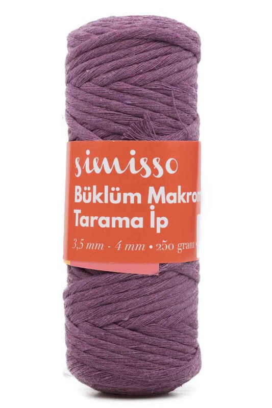 SİMİSSO - Пряжа-шнур для макраме SIMISSO/504 фиолетовый 