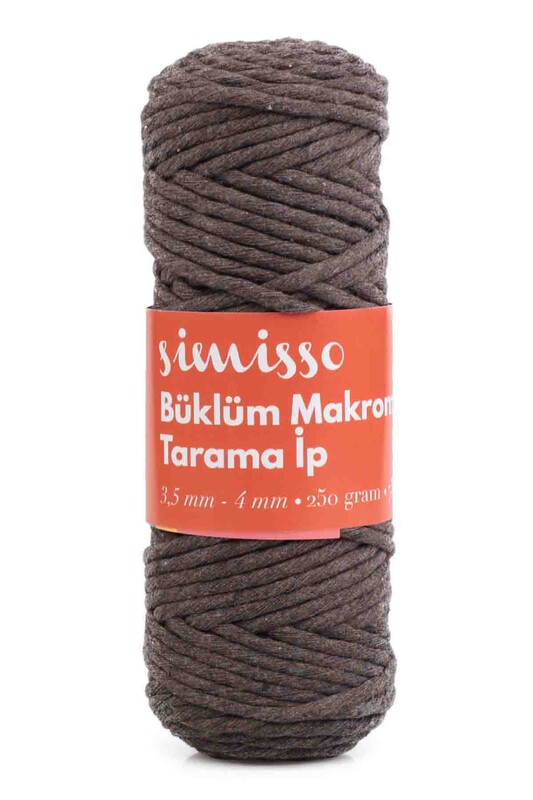 SİMİSSO - Пряжа-шнур для макраме/коричневый 302