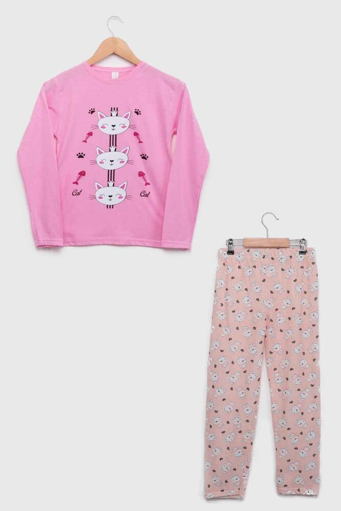 Пижама с принтом 1052/розовый 
