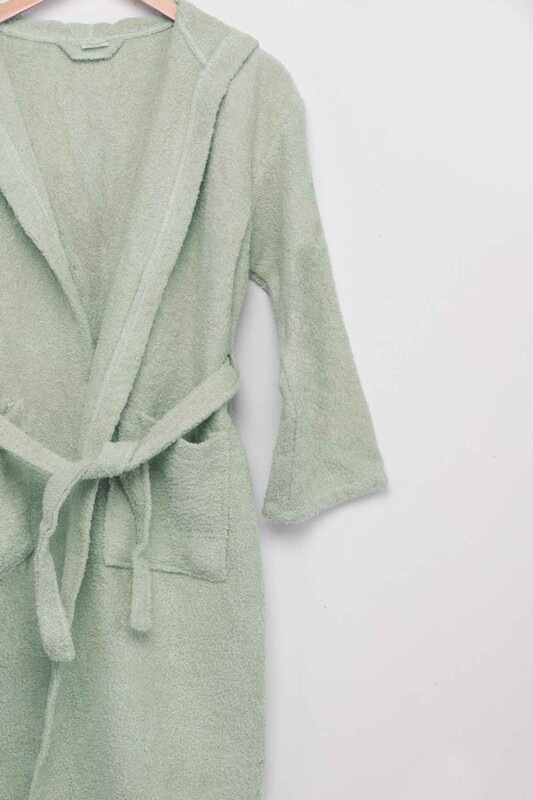 Банный халат/зелёный - Thumbnail