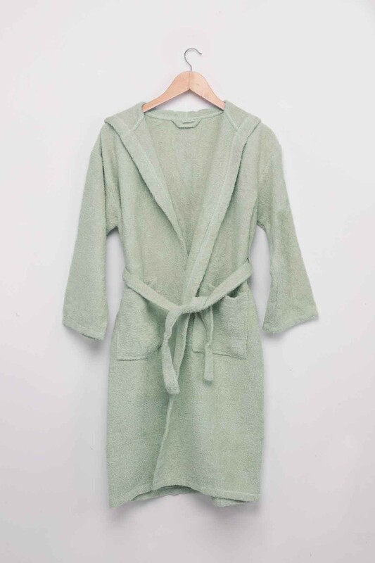 Банный халат/зелёный - Thumbnail