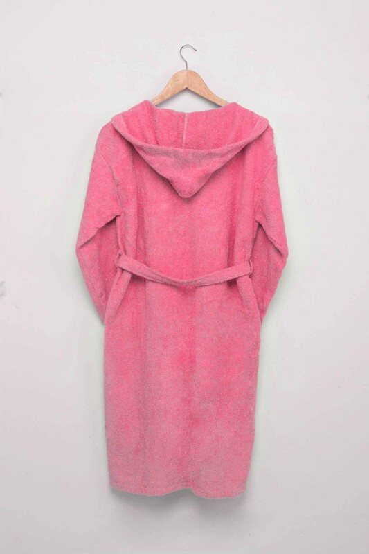Банный халат/розовый - Thumbnail