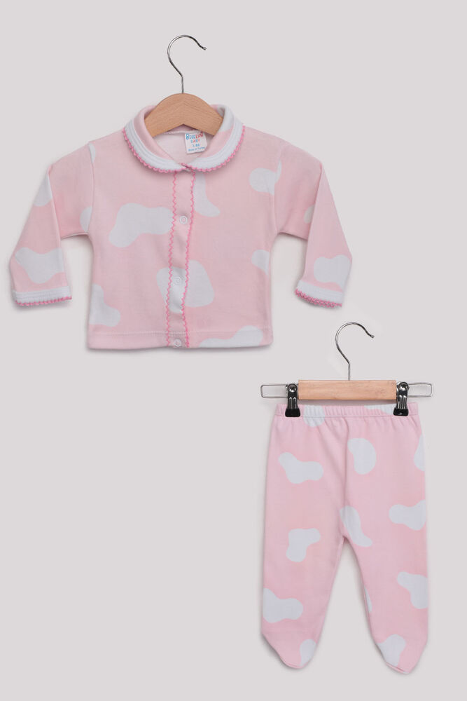 Пижама с принтом|розовый