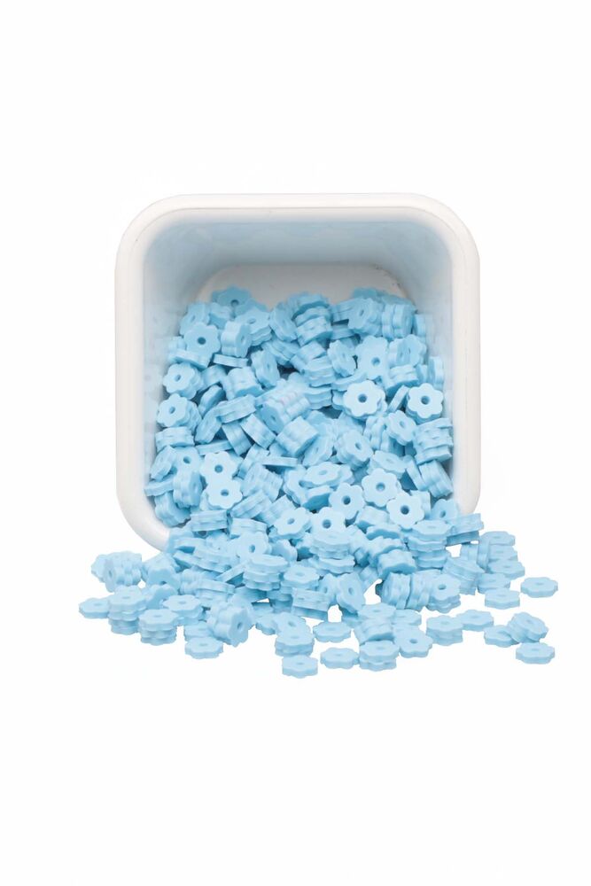 Çiçek Hamur Fimo Boncuk 4 mm | Mavi
