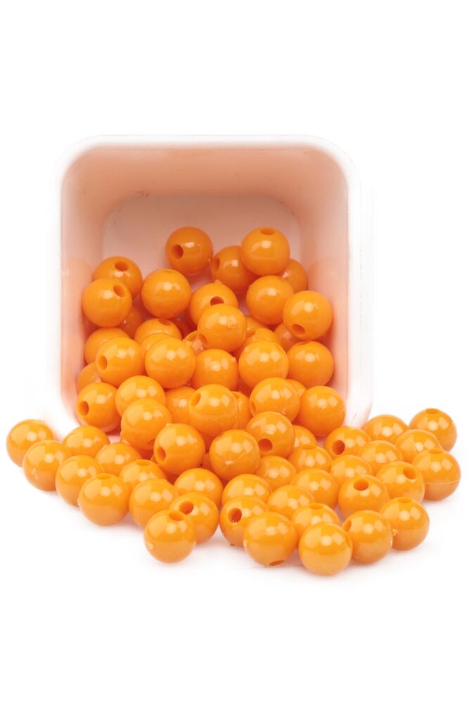 Makrome Boncuk 7mm Turuncu 50 gr