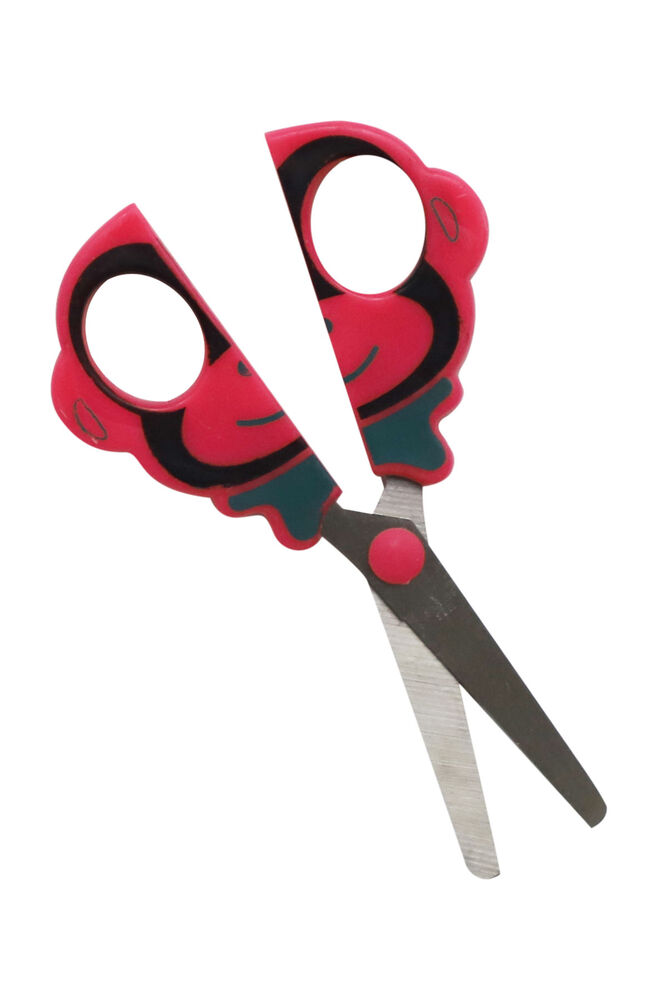 Maymun Çocuk Makası 14 cm Pembe
