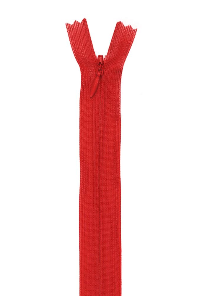 Gizli Etek Fermuarı 04 Kırmızı 20 cm