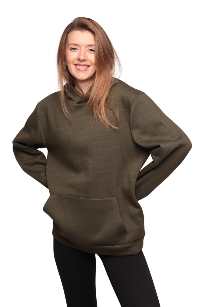 Kapşonlu 3 İplik Sweatshirt 0153 | Haki