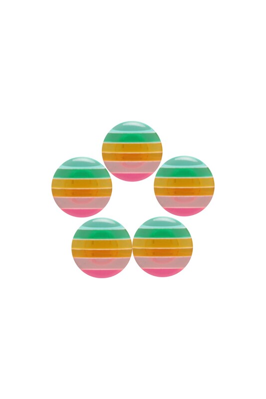 SİMİSSO - Cam Düğme 5 Adet | Renk1