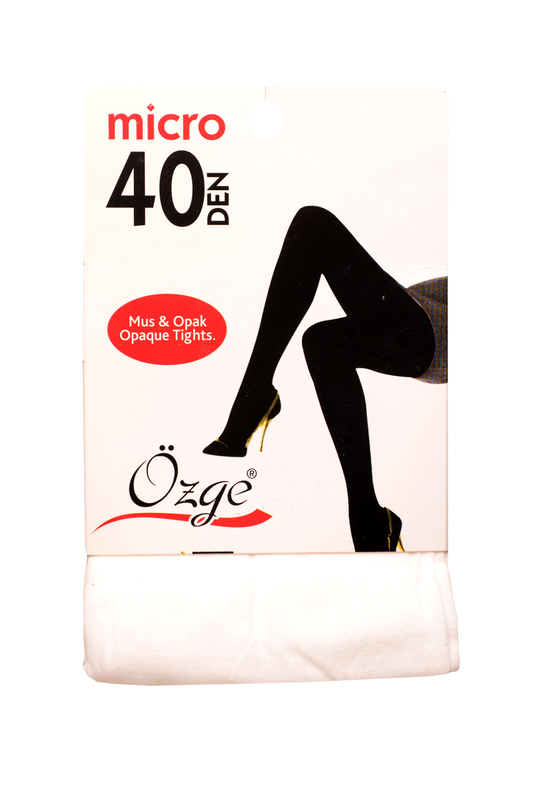 SİMİSSO - Mus Opak Kadın Külotlu Çorap 40 Den | Beyaz