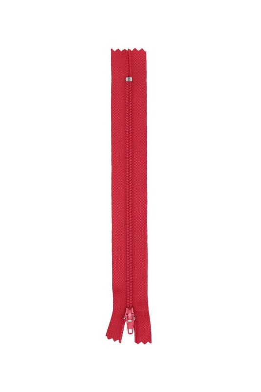 SİMİSSO - Etek Fermuarı 18 cm Kırmızı