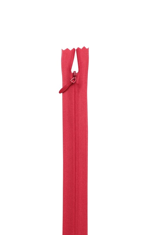 SİMİSSO - Gizli Elbise Fermuarı 38 Kırmızı 50 cm