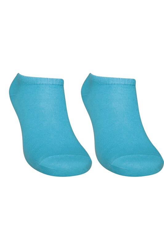 SİMİSSO - Meyve Desenli Kadın Soket Çorap | Mavi