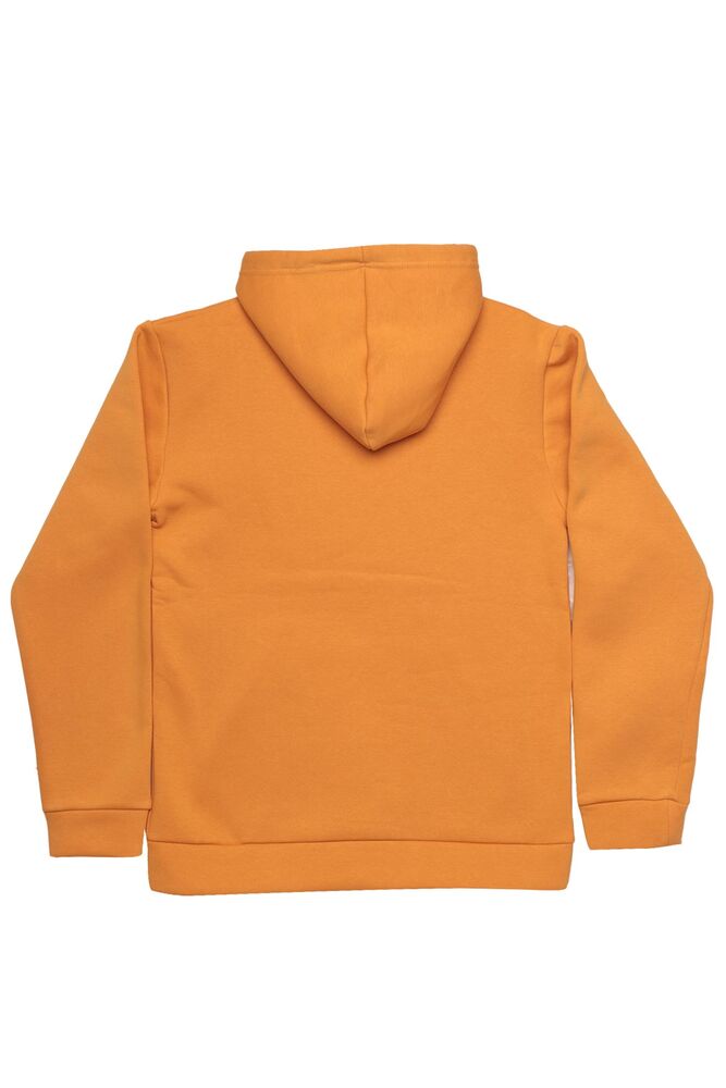 Kanguru Cepli Kapşonlu Sweatshirt 8135 | Hardal