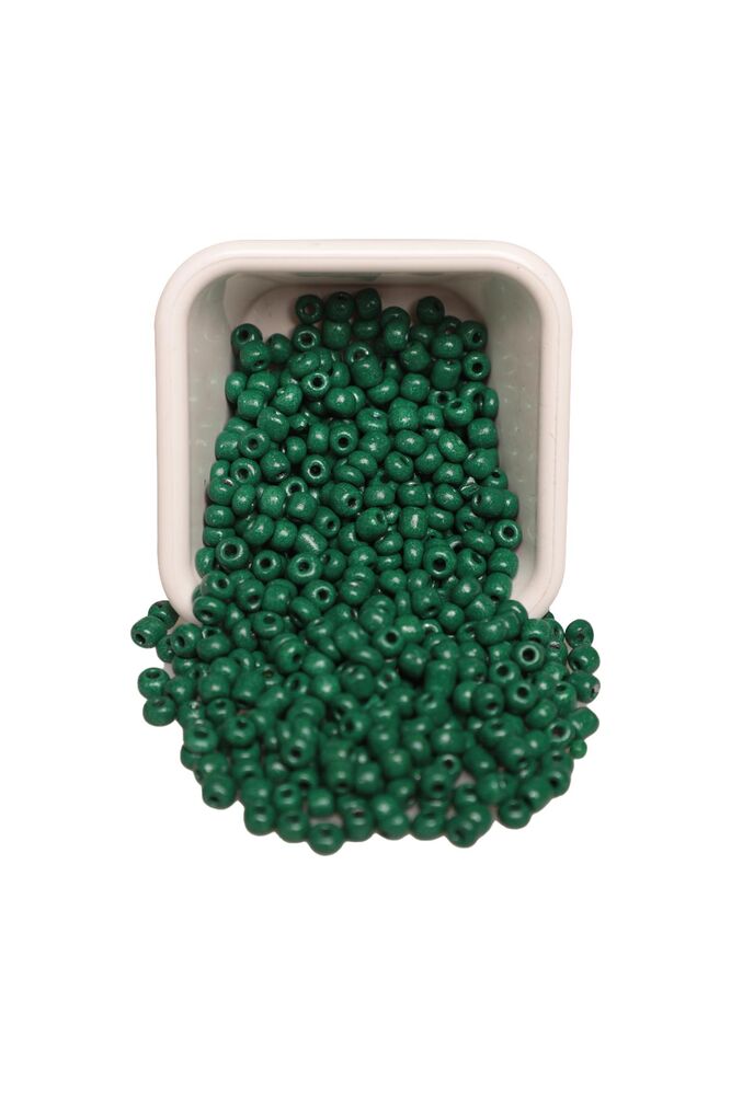 Cam Boncuk 4 mm 50 gr Yeşil 10