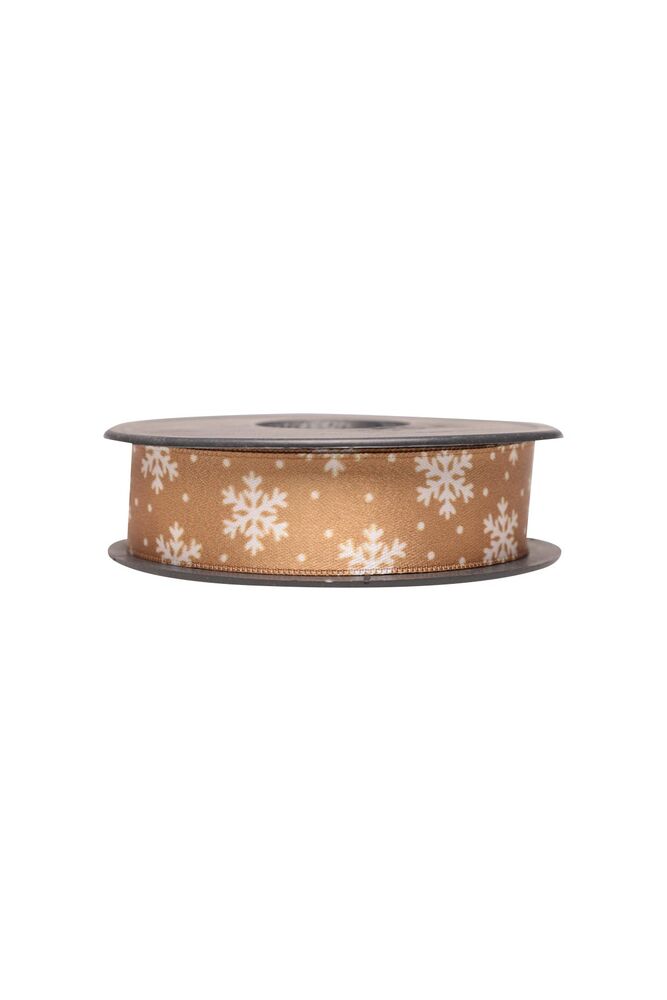 Yılbaşılı Saten Kurdele 2,5 cm Model 2 | Sarı