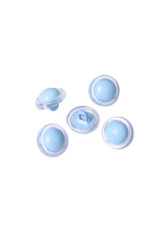 SİMİSSO - Figürlü Düğme 5 Adet Model 1 | Bebe Mavi