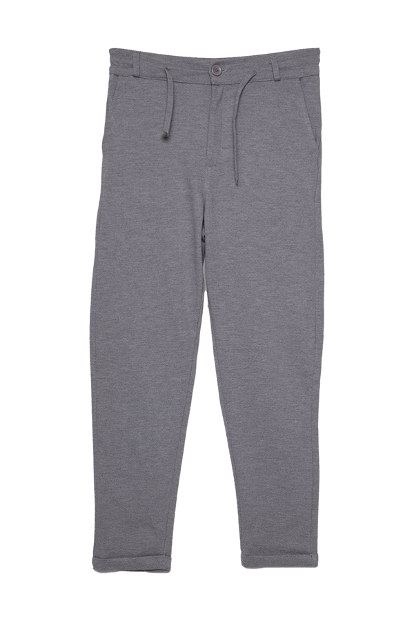 Erkek Düz Paça Pantolon 3203 | Gri