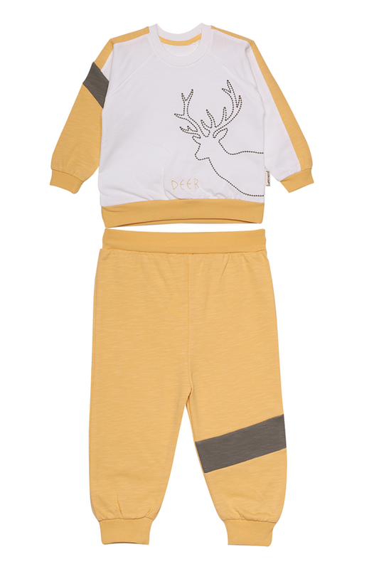 SİMİSSO - Erkek Bebek 2 li Takım 2175 | Sarı