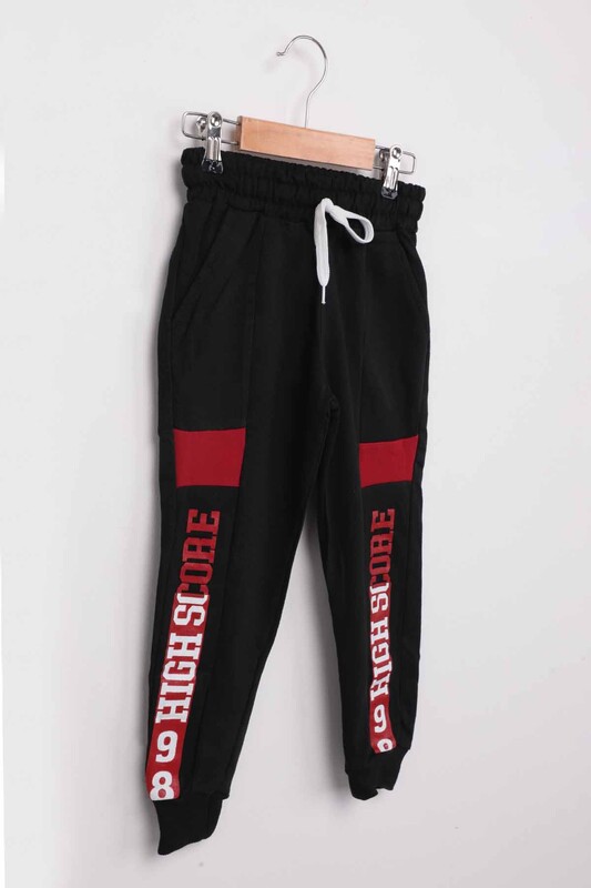 Спортивные штаны с надписью 1672/красный - Thumbnail