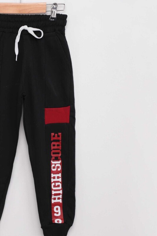 Спортивные штаны с надписью 1672/красный - Thumbnail