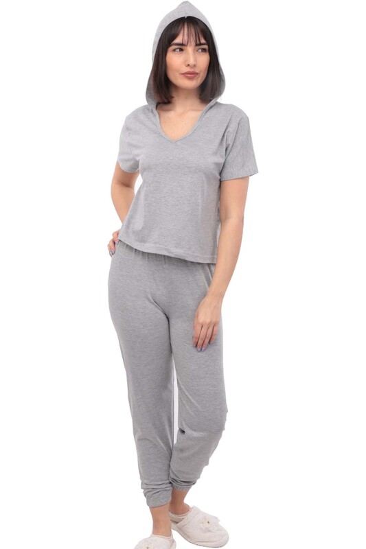 SUDE - Пижама с капюшоном Sude 2015/серый 