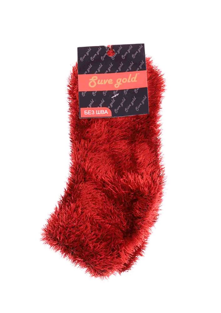 Püsküllü Peluş Çorap 116 | Bordo