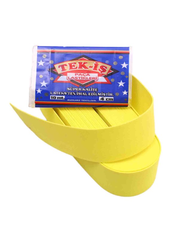 TEK-İŞ - Tek-İş Yassı Lastik 4 Cm 058 | Sarı