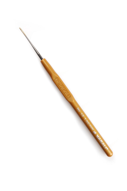 YABALI - Крючок Tulip с пластиковой ручкой No 12