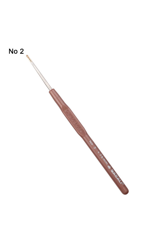 Крючок Tulip с пластиковой ручкой No 2 - Thumbnail