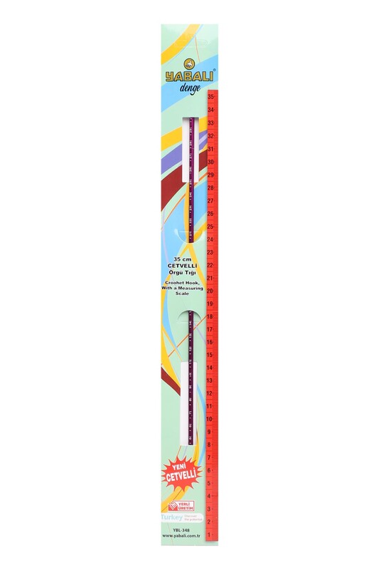 YABALI - Yabalı Cetvelli Örgü Tığ 35 cm 4 mm