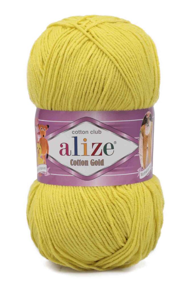 Пряжа Alize Cotton Gold /Лимонный 668