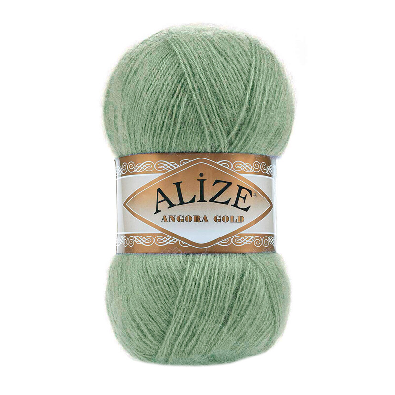 Alize - Alize Angora Gold El Örgü İpi Yeşil Çay 852