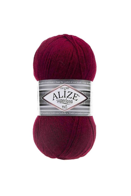 Alize - Пряжа Alize Superlana Tığ /Вишня 390