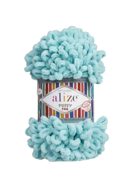 Alize - Пряжа Alize Puffy Fine Color/Бирюзовый 263
