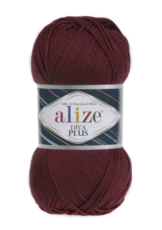 Alize - Пряжа Alize Diva Plus /Бордовый 057