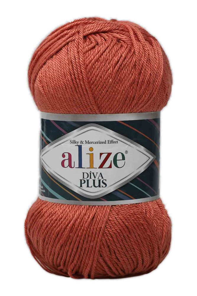 Пряжа Alize Diva Plus /Тёмно-рыжий 525